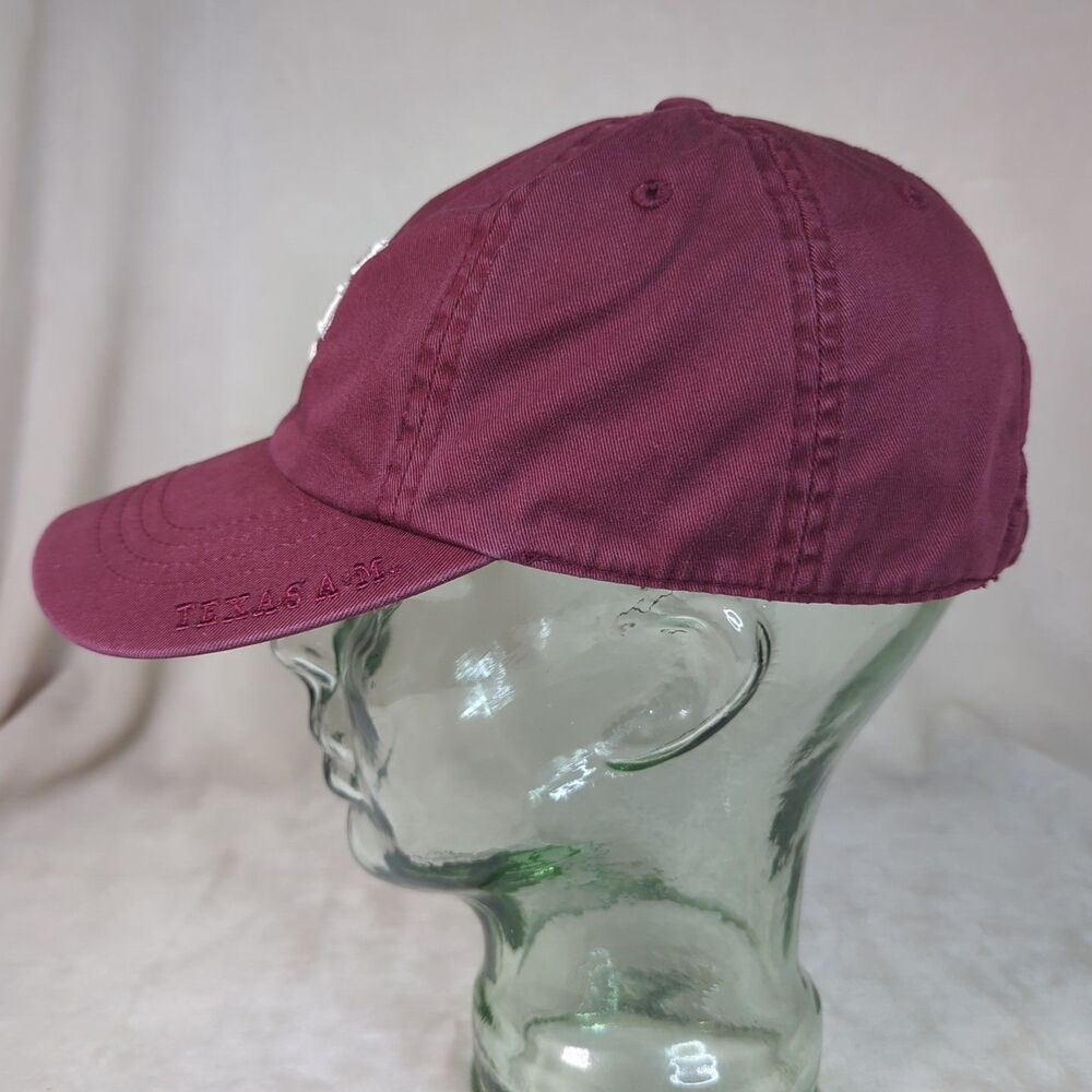 Texas A&M Hat Aggies Strapback Adult Cap Maroon Embroidered American Needle OSFA - Picture 3 of 12